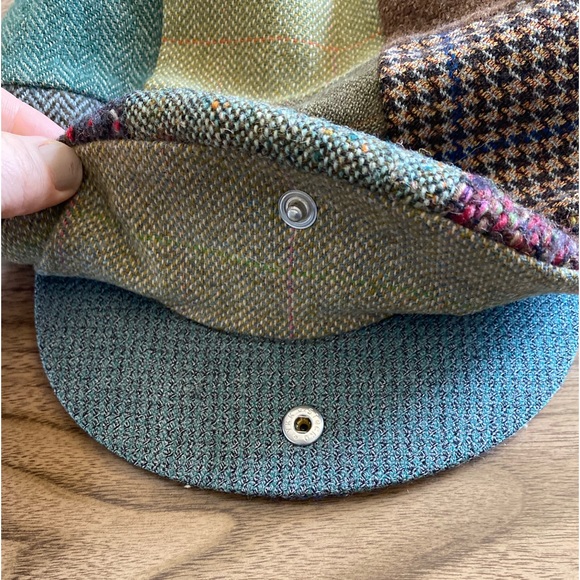 Hanna Hats of Donegal Vintage Cap Patchwork Tweed - Picture 2 of 5